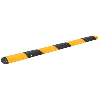 Verkeersdrempel 323x32,5x4 cm rubber geel en zwart 1