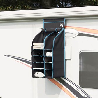 Hangende Tentorganizer 10 Vakken Zwart 40,5 x 25 x 80 cm 1