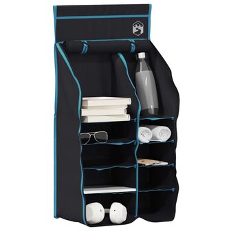 Hangende Tentorganizer 10 Vakken Zwart 40,5 x 25 x 80 cm 3