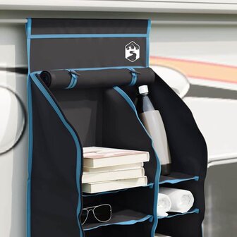 Hangende Tentorganizer 10 Vakken Zwart 40,5 x 25 x 80 cm 4