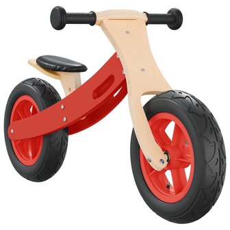 Loopfiets voor kinderen met luchtbanden rood 4