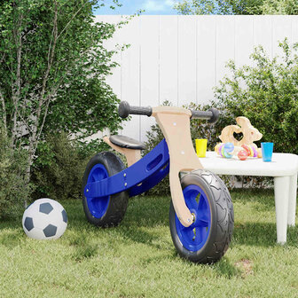 Loopfiets voor kinderen met luchtbanden blauw 3