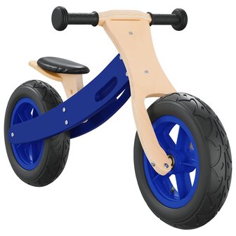 Loopfiets voor kinderen met luchtbanden blauw 4