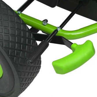 Skelter met pedalen en verstelbare zitting groen 5