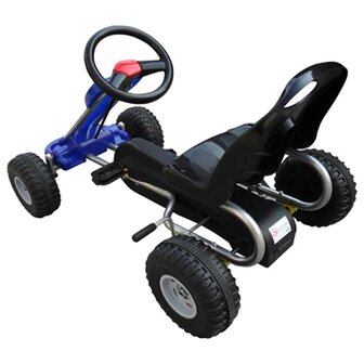 Skelter met pedalen blauw 3