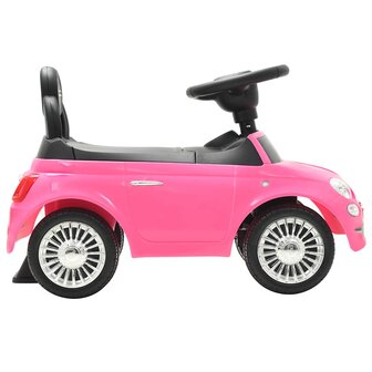 Loopauto Fiat 500 roze 5