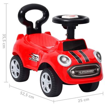 Loopauto rood 7