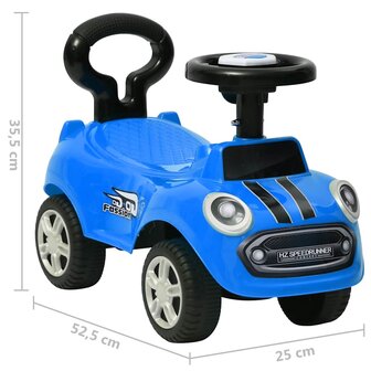 Loopauto blauw 7