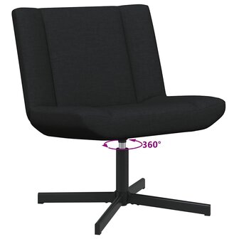 Draaistoel Zwart 63 x 75 x 76 cm Stof 9