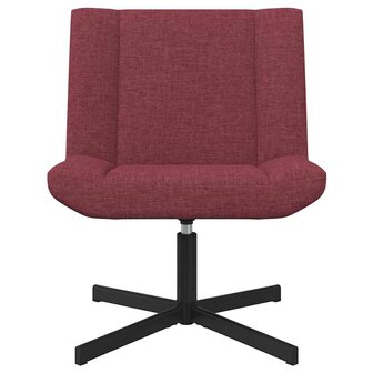 Draaistoel Wijnrood 63 x 75 x 76 cm Stof 4