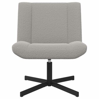 Draaistoel Lichtgrijs 63 x 75 x 76 cm Schapenvacht 3
