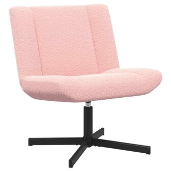 Draaistoel Roze 63 x 75 x 76 cm Schapenvacht 1