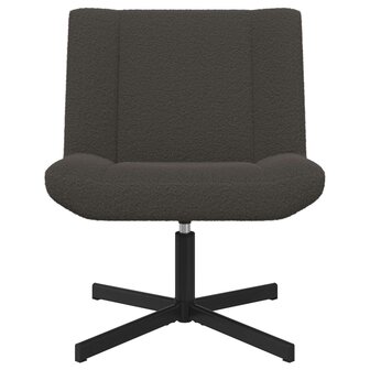 Draaistoel Donkergrijs 63 x 75 x 76 cm Schapenvacht 2