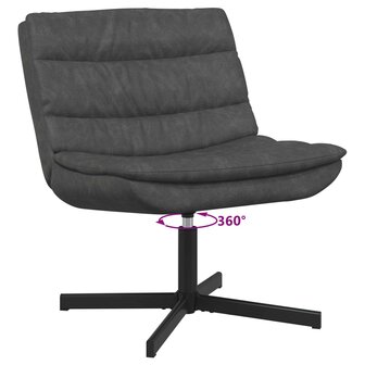 Draaistoel Zwart 63 x 75 x 76 cm Antiek PU 5