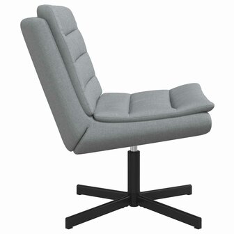 Draaistoel Lichtgrijs 63 x 75 x 76 cm Stof 3