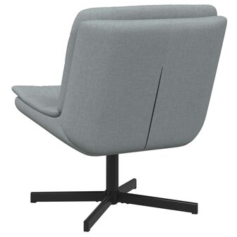 Draaistoel Lichtgrijs 63 x 75 x 76 cm Stof 4