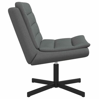 Draaistoel Donkergrijs 63 x 75 x 76 cm Stof 3