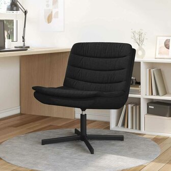 Draaistoel Zwart 63 x 75 x 76 cm Stof 1