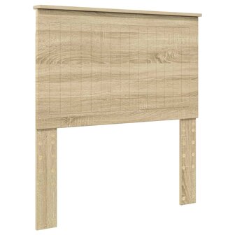 Opslag bed met hoofdeinde Sonoma Eiken 90 x 200 cm Bewerkt hout 7