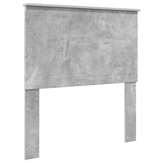 Opslag bed met hoofdeinde Beton Grijs 90 x 190 cm Bewerkt hout 7