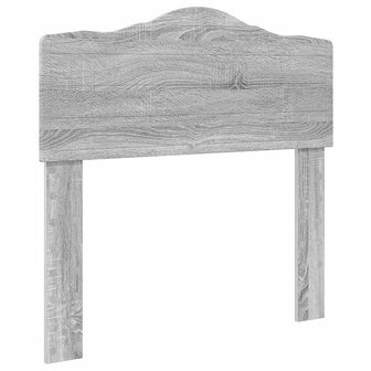 Opslag bed met hoofdeinde Grijs Sonoma 90 x 200 cm Bewerkt hout 7