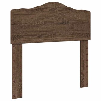 Opslag bed met hoofdeinde Bruin Eiken 70 x 190 cm Bewerkt hout 7
