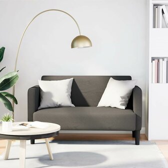 Loveseat bank 109 cm corduroy stof lichtgrijs 1