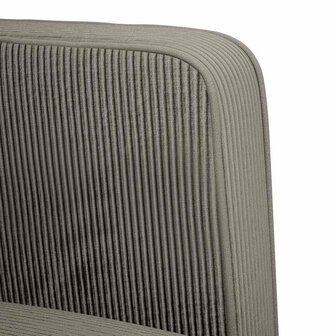 Loveseat bank 109 cm corduroy stof lichtgrijs 6