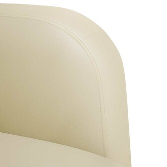 Loveseat bank 110 cm kunstleer cr&egrave;mekleurig 6