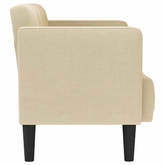 Loveseat Bank Cr&egrave;me 111 cm Stof 4