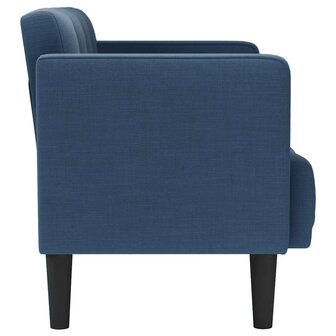 Loveseat bank blauw 111 cm stof 4