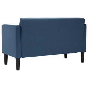 Loveseat bank blauw 111 cm stof 5