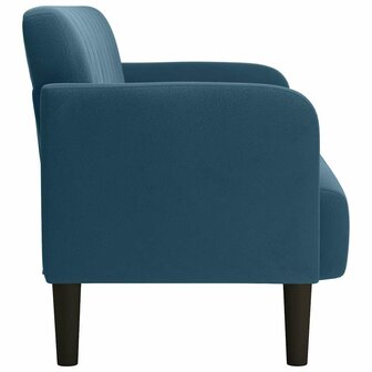 Loveseat bank 109 cm fluweel blauw 4