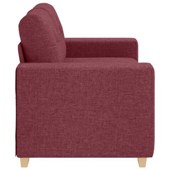 Loveseat Bank Wijnrood 160x77x82 cm Stof 5