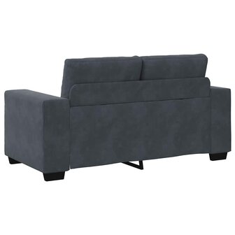 Loveseat bank 160x77x82 cm fluweel donkergrijs 6