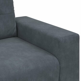 Loveseat bank 160x77x82 cm fluweel donkergrijs 7