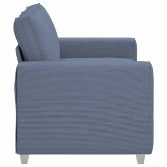 Loveseat Sofa Blauw 160x77x82 cm Corduroy Stof 5