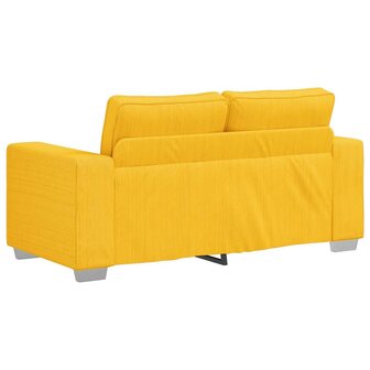 Loveseat Sofa Lichtgeel 160x77x82 cm Corduroy Stof 6