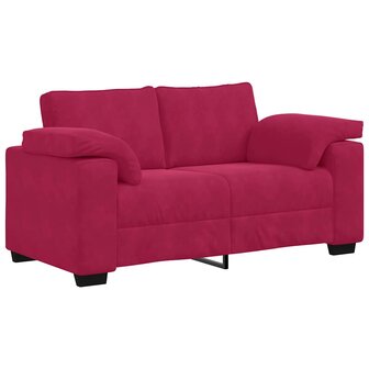Loveseat Sofa Wijnrood 160x77x82 cm Fluweel 2