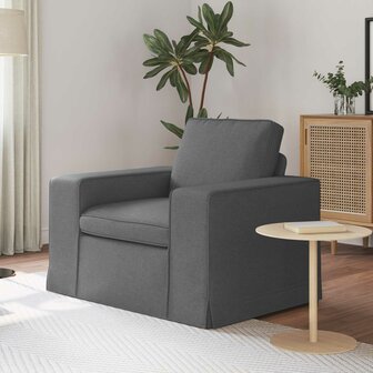 Bank Donkergrijs 103 x 80 x 82 cm Stof 1