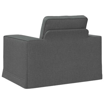 Bank Donkergrijs 103 x 80 x 82 cm Stof 6
