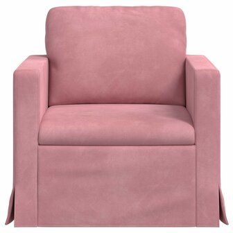 Bank Roze 78 x 78 x 80 cm Fluweel 4