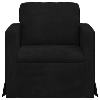 Bank Zwart 78 x 78 x 80 cm Fluweel 4