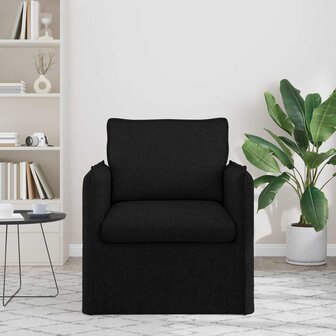 Bank Zwart 195 x 82 x 85 cm Stof 3