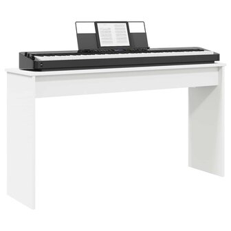 Keyboardstand Wit 120 x 32 x 64 cm Bewerkt hout 3