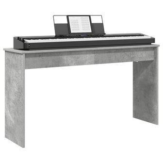 Keyboardstand Beton Grijs 120 x 32 x 64 cm Bewerkt hout 3