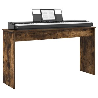 Keyboardstand Gerookt eiken 120 x 32 x 64 cm Bewerkt hout 3