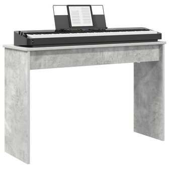 Keyboardstand Beton Grijs 100 x 32 x 64 cm Bewerkt hout 3