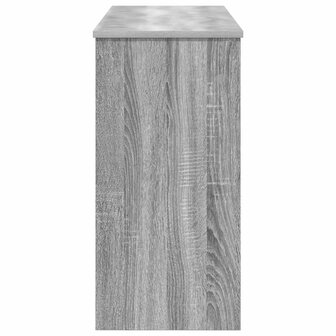 Keyboardstand Grijs Sonoma 100 x 32 x 64 cm Bewerkt hout 6