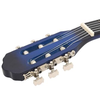 Gitaar klassiek beginner 4/4 39" lindenhout blauw       8